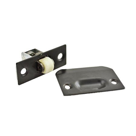 Ives Commercial Solid Brass Adjustable Roller Catch with Full Lip Strike Oil Rubbed Bronze Finish 335B10B